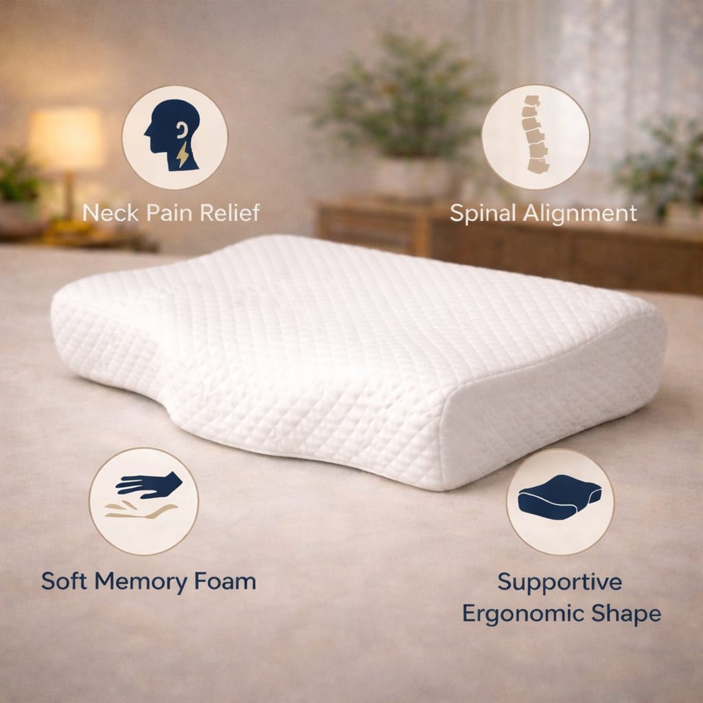 Orthopedic Cervical Pillow – Premium Memory Foam Neck & Head Support